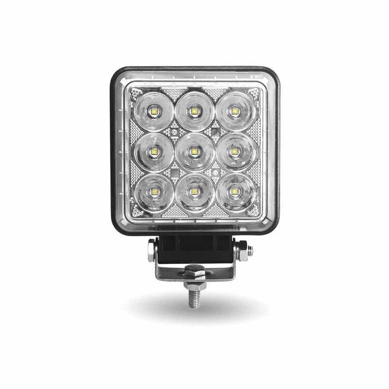 4.25" SQUARE 'RADIANT SERIES' COMBINATION SPOT & FLOOD LED WORK LAMP WITH 360° SIDE LIGHT OUTPUT - besttoolsusa - Trux -
