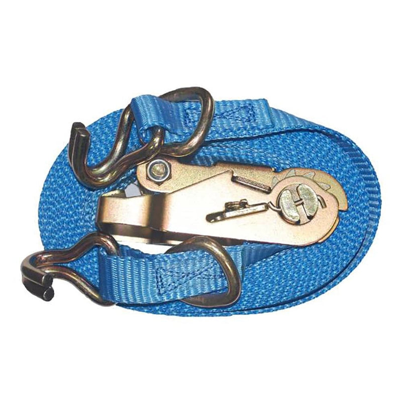 1"x 16ft Ratchet Strap Heavy Duty Double J Hooks with D Rings - besttoolsusa - Me - Logistic Straps