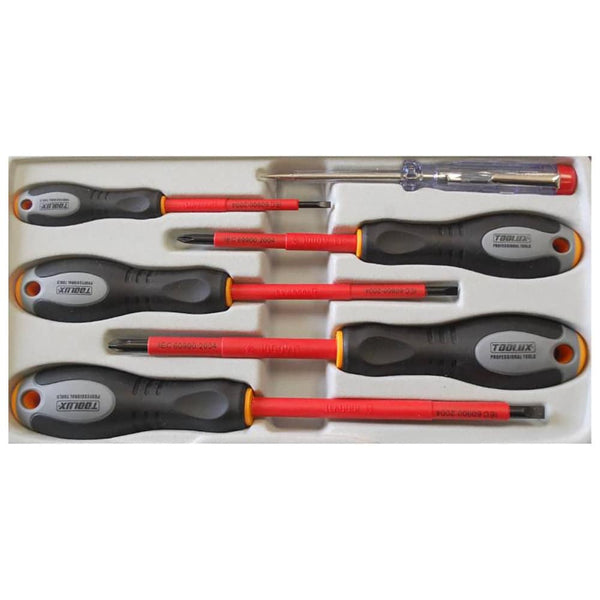 VDE Safety Insulated Screwdriver Set 6 PCs