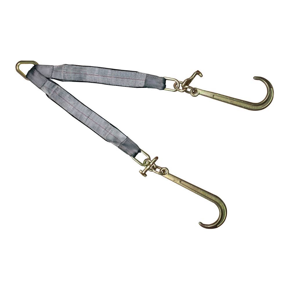 3'' Double Legs 15'' J Hooks T Hooks Tow V Straps 5400 LBS