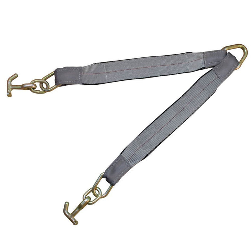 3'' Double Legs T J Combo Hooks Tow V Straps 5400 LBS