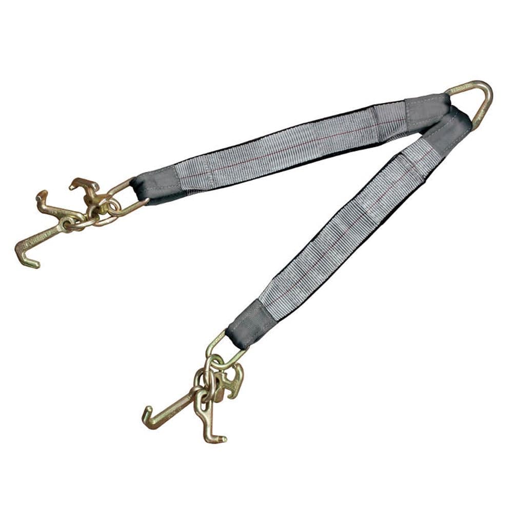 3'' Two Legs RT Mini J Hooks Tow V Bridle Straps 5400 LBS