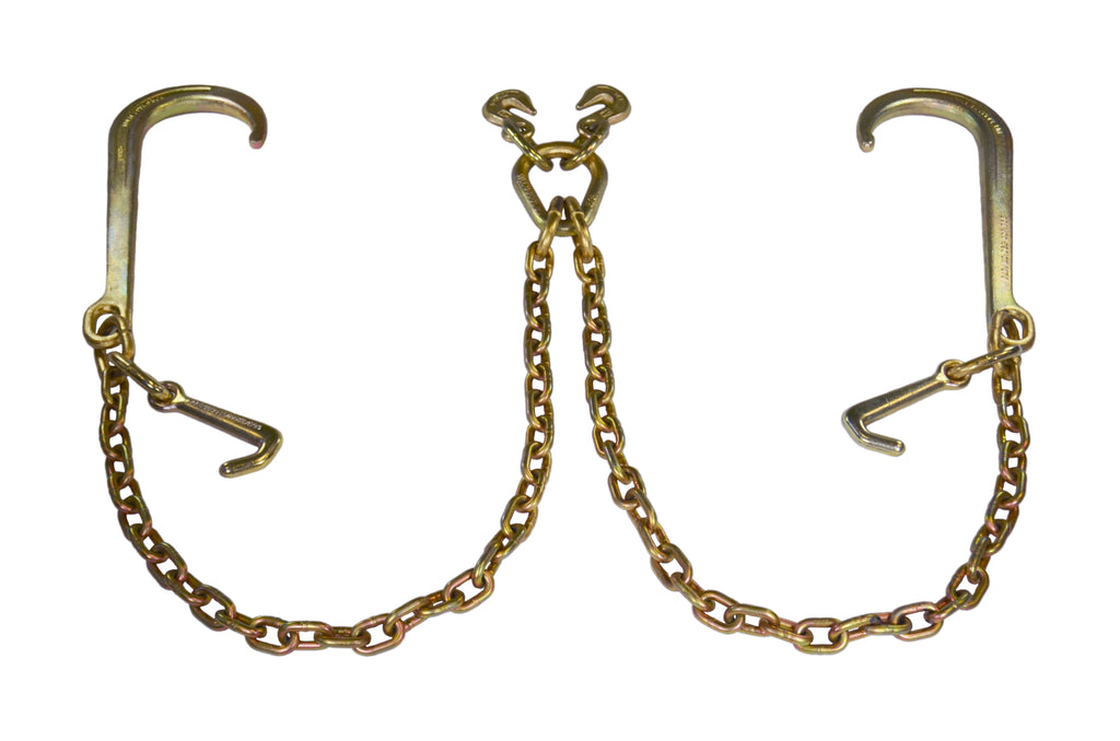 5/16″ V-Chain with 15" J-Hooks and Mini-J (Made in USA)