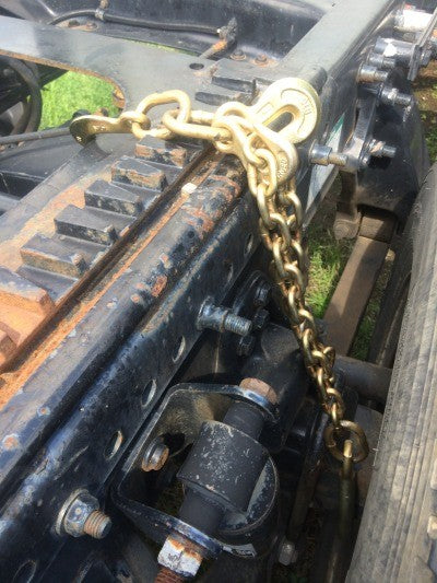 New large hook opening Axle Chain designed to hook under the axle