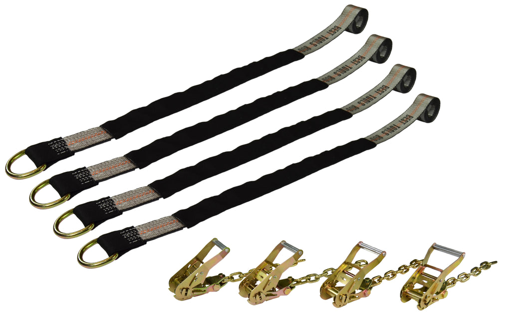 4-Point Lasso Strap Tie Down Kit