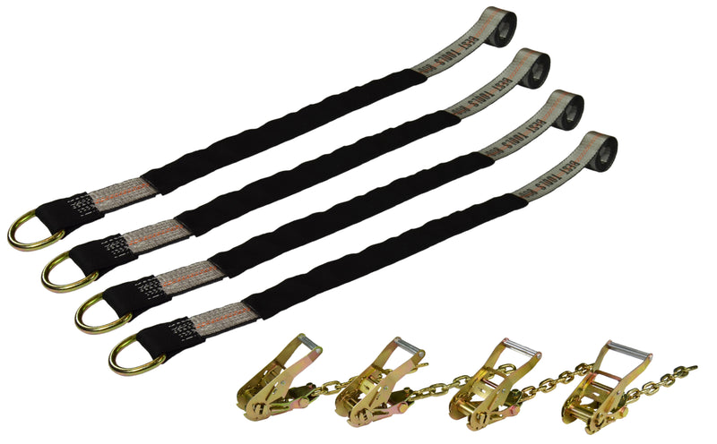 4-Point Lasso Strap Tie Down Kit 