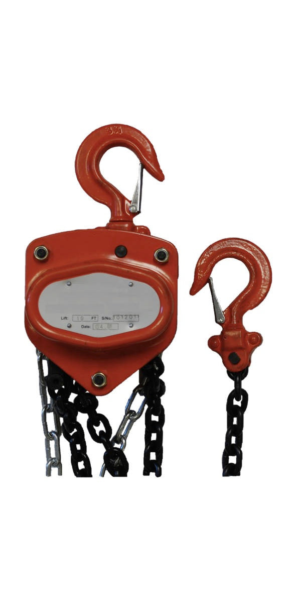 2 Ton Chain Block Chain Hoist 10 Foot Lift