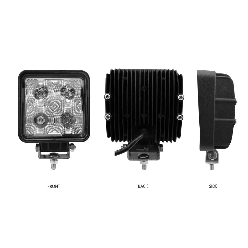 Next Generation Universal White Square Work Light with 360 Degree Side Diodes