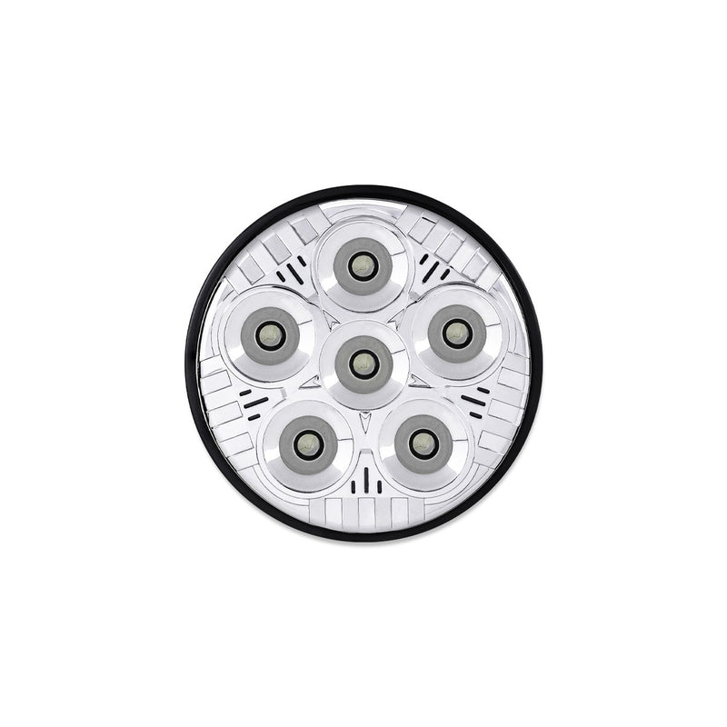 5" LEGACY SERIES 4411 REPLACEMENT CHROME ROUND SPOT BEAM LED WORK LIGHT (6 DIODES)