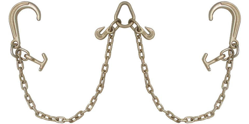 V Bridle Tow Chain J Hooks 8'' w/ T-J Combo Pear Link – besttoolsusa