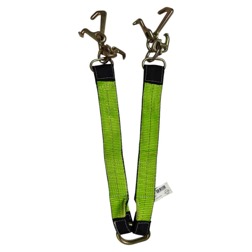 3'' Two Legs RT Mini J Hooks Tow V Bridle Straps 5400 LBS - besttoolsusa - besttoolsusa - 