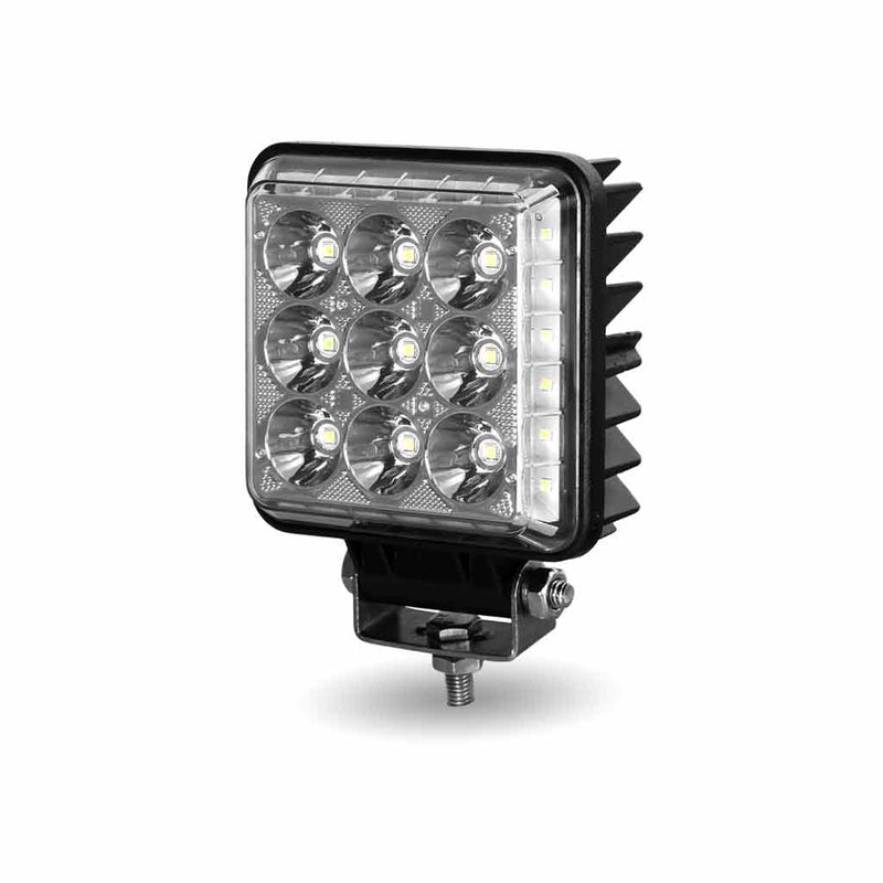 4.25" SQUARE 'RADIANT SERIES' COMBINATION SPOT & FLOOD LED WORK LAMP WITH 360° SIDE LIGHT OUTPUT - besttoolsusa - Trux - 