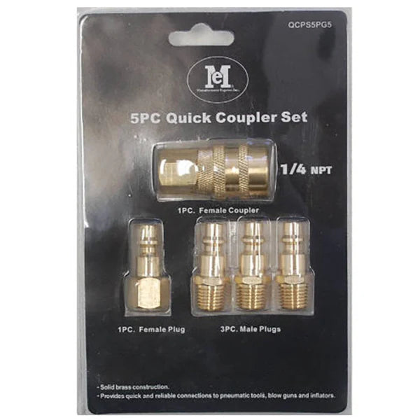 5 PC Quick Coupler Set