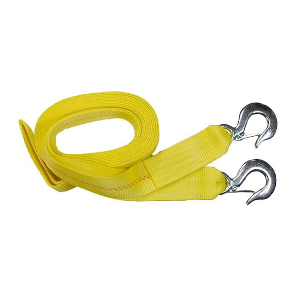 2''x 20' Tow Strap with Safety Slip Hooks Heavy Duty 3335 LBS