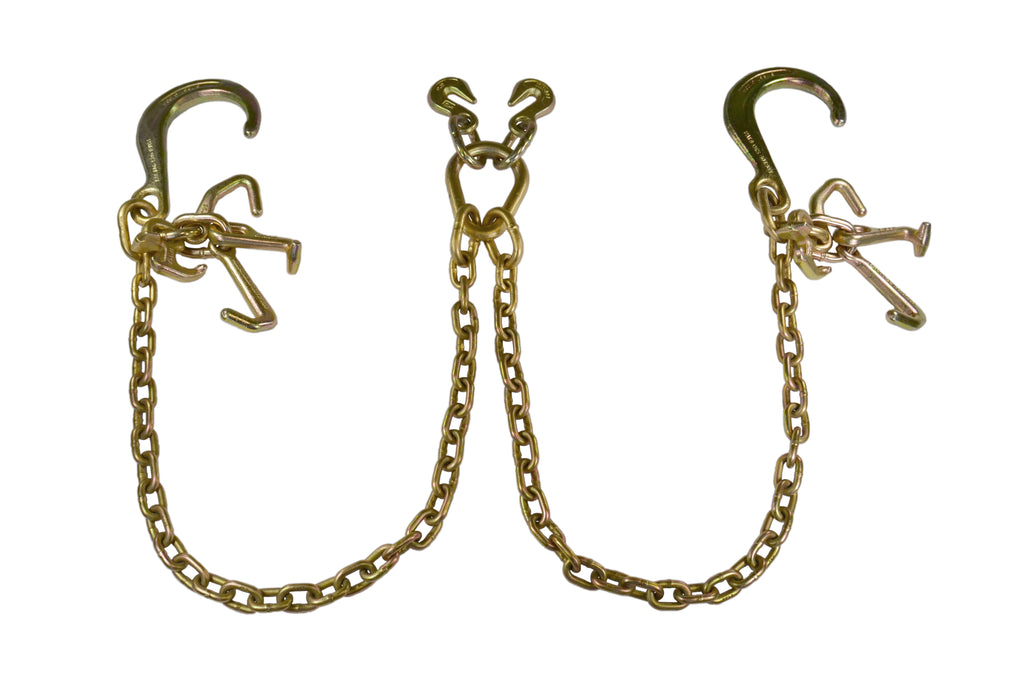 5/16 V Bridle Tow Chain with Mini J Hooks – besttoolsusa