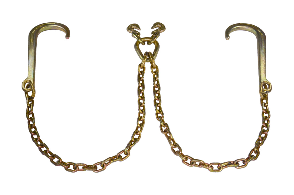 5/16 V Bridle Tow Chain with Mini J Hooks – besttoolsusa