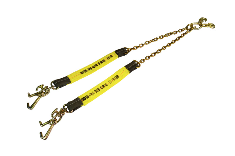 24" Combination V-Strap and Chain with Cluster Hooks