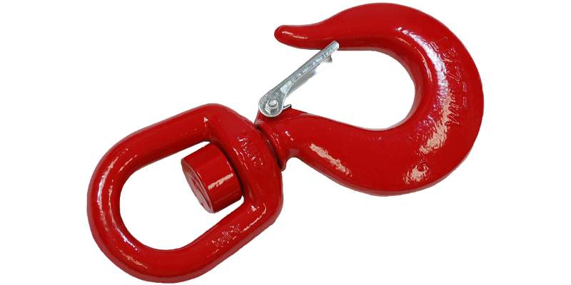 Alloy Swivel Hook with Safety Latch