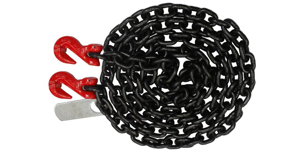 3/8" Grade 80 Chains with Grab Hooks each end