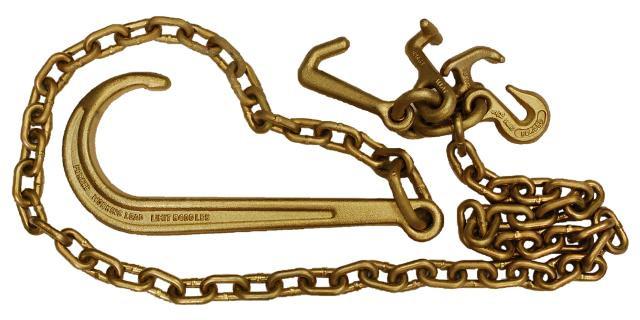 5/16'' JHook Tow ChainS with RTJ Cluster Grab Hooks – besttoolsusa