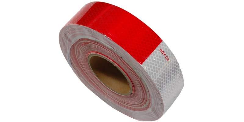 3''x150' Red Silver Tape Conspicuity Reflective Tape - besttoolsusa - Me - Reflective Tape