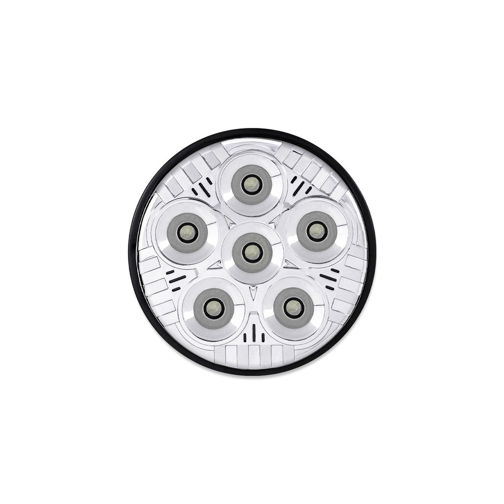5" LEGACY SERIES 4411 REPLACEMENT CHROME ROUND SPOT BEAM LED WORK LIGHT (6 DIODES)
