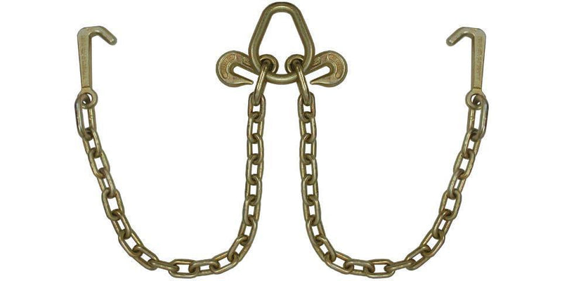 5/16"  V Bridle Tow Chain with Mini J Hooks